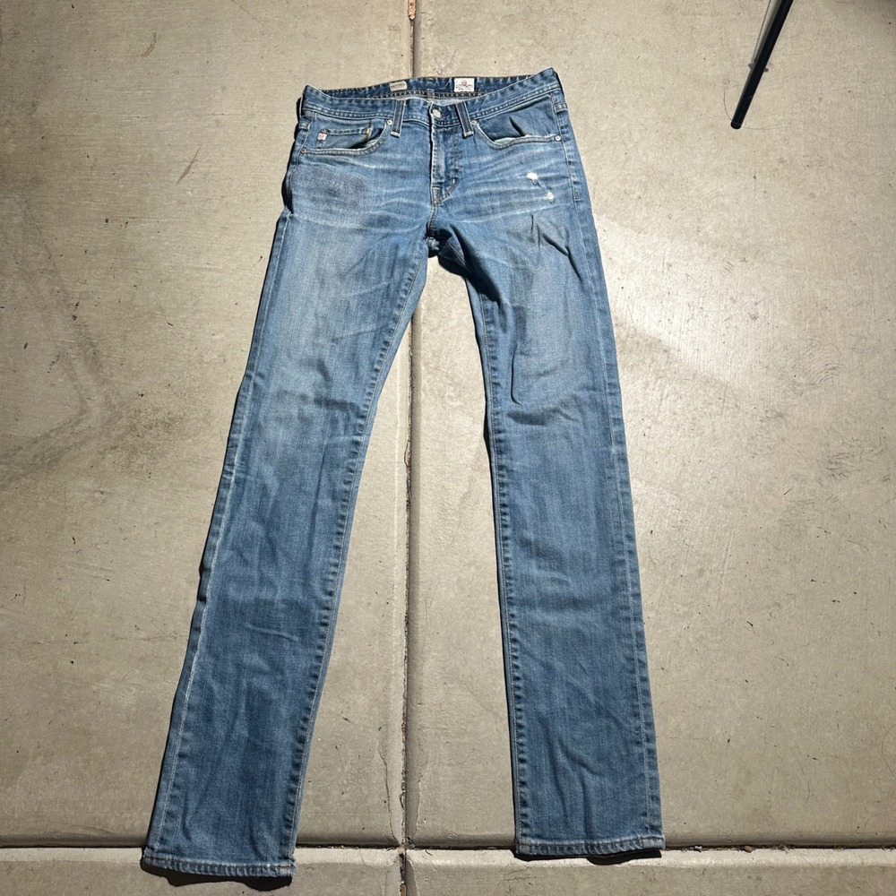 AG Adriano Goldschmied Matchbox Slim Straight Mens 30‎ Blue Good 1131UNI-18Y-DUS